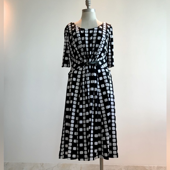 Great Black & White Ladies Office Dress NWT SZ 12 - Picture 2 of 10